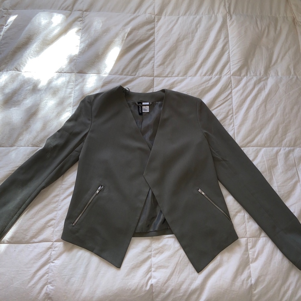 Army green blazer